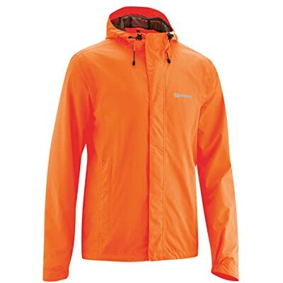 Gonso Veste de pluie Save Light pour homme, imperméable et respirante, veste de cyclisme avec capuche, doublure intérieure en maille thermo-isolante, taille 4XL, couleur orange Gonso Veste de pluie Save Light pour homme, imperméable et respirante, veste de cyclisme avec capuche, doublure intérieure en maille thermo-isolante, taille 4XL, couleur orange