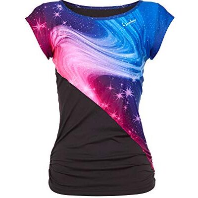 WINSHAPE Damen Super Leichtes Functional Kurzarmshirt Aet109, Stardust, All-fit Style Fitness Yoga Pilates T-Shirt Femme WINSHAPE Damen Super Leichtes Functional Kurzarmshirt Aet109, Stardust, All-fit Style Fitness Yoga Pilates T-Shirt Femme