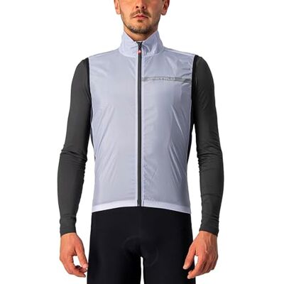 CASTELLI Squadra St. Vest Sports Men's, Silver Gray/Dark Gray CASTELLI Squadra St. Vest Sports Men's, Silver Gray/Dark Gray