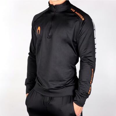 HO Soccer Pro Training Pantalon Mixte Enfant, Noir/Orange, 12 HO Soccer Pro Training Pantalon Mixte Enfant, Noir/Orange, 12
