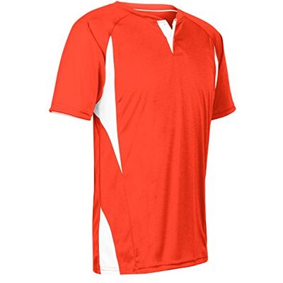 Champro Bs25agrnys Maillot de baseball manches 3/4 en polyester pour garçon Champro Bs25agrnys Maillot de baseball manches 3/4 en polyester pour garçon