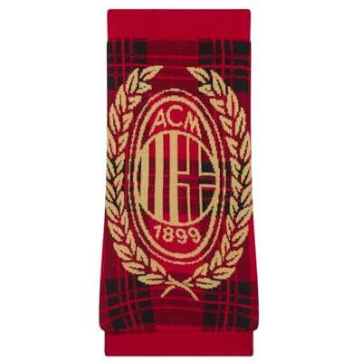 AC Milan Pull pour chiens à carreaux, produit officiel, S AC Milan Pull pour chiens à carreaux, produit officiel, S