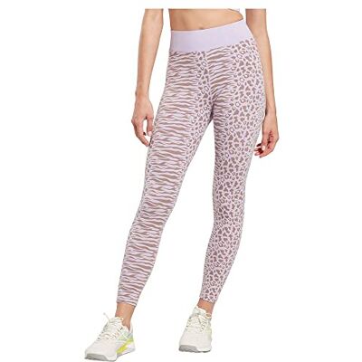 Reebok Legging safari moderne en coton pour femme, Violet Oasis, L Reebok Legging safari moderne en coton pour femme, Violet Oasis, L