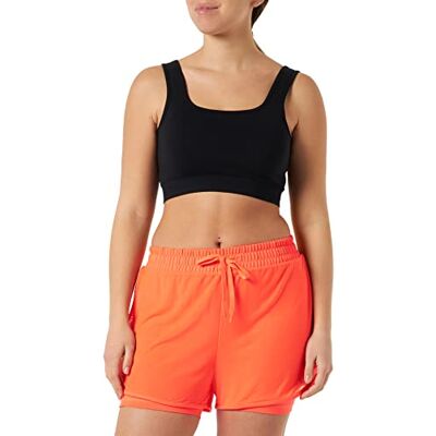 Champion Athletic C-Tech Quick Dry Layered Boxer Femme, Rosa Fragola, S Champion Athletic C-Tech Quick Dry Layered Boxer Femme, Rosa Fragola, S