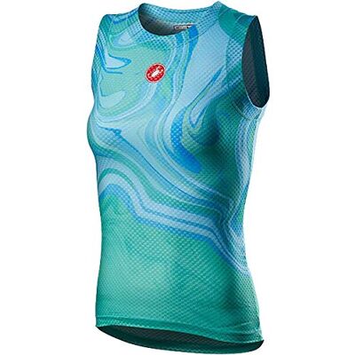 CASTELLI Pro Mesh W S.Less T-Shirt Femme, Bleu Ciel, XL CASTELLI Pro Mesh W S.Less T-Shirt Femme, Bleu Ciel, XL