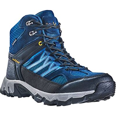 Black Crevice Chaussures de trekking imperméables pour homme Bleu/orange Taille 41 Black Crevice Chaussures de trekking imperméables pour homme Bleu/orange Taille 41