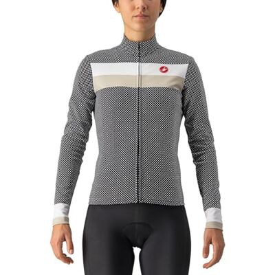 CASTELLI Voler LS Jersey, Black/White-Chalk, S CASTELLI Voler LS Jersey, Black/White-Chalk, S