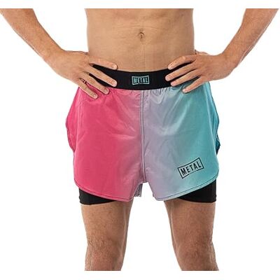 METAL BOXE Fight Short 2en1 Short Homme METAL BOXE Fight Short 2en1 Short Homme