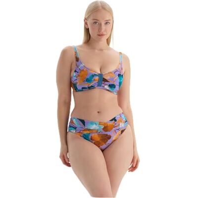 Dagi Haut de bikini Minimiser pour femme, Lilac Vert pétrole, 48 Dagi Haut de bikini Minimiser pour femme, Lilac Vert pétrole, 48