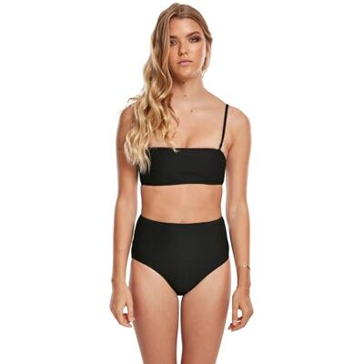 Urban Classics Bikini bandeau taille haute pour femme Ensemble de bikini Femme Urban Classics Bikini bandeau taille haute pour femme Ensemble de bikini Femme