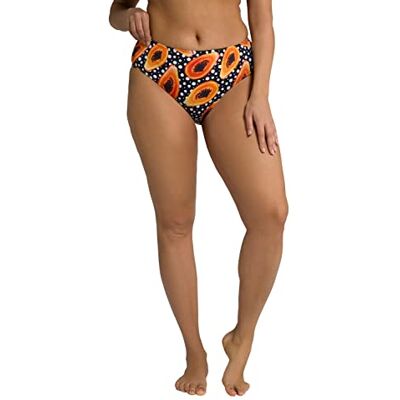 Ulla Popken Bikinislip, Papaya-Muster, Stretchkomfort Bikinis Femme, Black Beauty (Ersatzfarbe), 58 Grande taille Ulla Popken Bikinislip, Papaya-Muster, Stretchkomfort Bikinis Femme, Black Beauty (Ersatzfarbe), 58 Grande taille