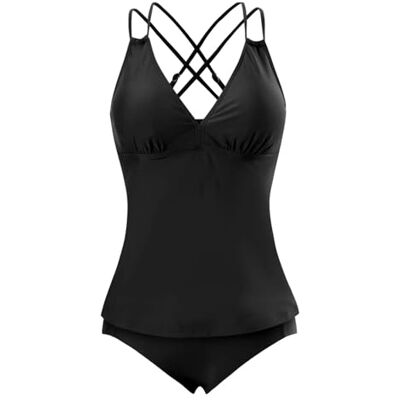 CHENWEIHAI Bikini Maillot de Bain Femme Bikini Femme Maillot de Bain Serré Couleur Unie Sexy Maillot de Bain Femme (2XL/Noir) CHENWEIHAI Bikini Maillot de Bain Femme Bikini Femme Maillot de Bain Serré Couleur Unie Sexy Maillot de Bain Femme (2XL/Noir)