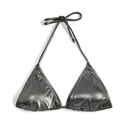 Koton Maillot de bain triangle brillant pour femme, Argent (Gm1), 46 Koton Maillot de bain triangle brillant pour femme, Argent (Gm1), 46