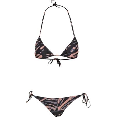 Urban Classics Bikini Ladies Tie Dye Bademode Ensemble Femme, Bleu Vintage/Papaye., XXL Urban Classics Bikini Ladies Tie Dye Bademode Ensemble Femme, Bleu Vintage/Papaye., XXL