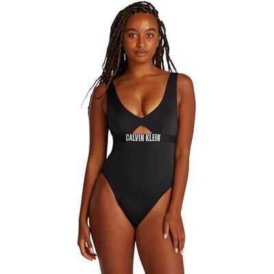 Calvin Maillot de bain dos nu pour femme, Noir (Pvh Black), M Calvin Maillot de bain dos nu pour femme, Noir (Pvh Black), M