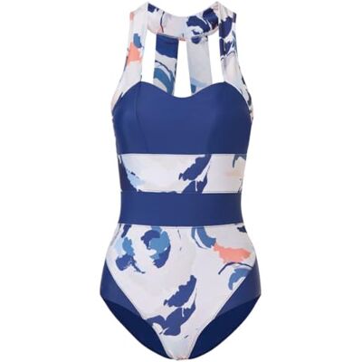 MF -Sea® Bikini pour femme Trixie Control Abdomen, imprimé multicolore, taille haute stylise la figure, matériau en polyamide recyclé, idéal pour la natation, le surf, d'autres sports nautiques., S, MF -Sea® Bikini pour femme Trixie Control Abdomen, imprimé multicolore, taille haute stylise la figure, matériau en polyamide recyclé, idéal pour la natation, le surf, d'autres sports nautiques., S,