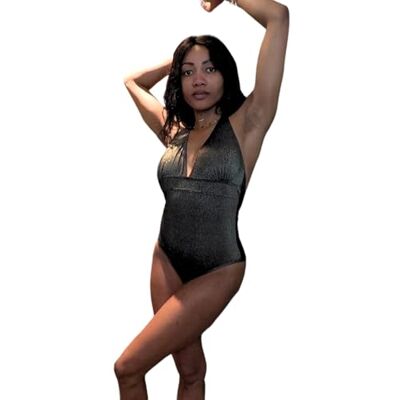 Haute pression Maillot de Bain Une pièce Femme, Noir, 42-48 Haute pression Maillot de Bain Une pièce Femme, Noir, 42-48