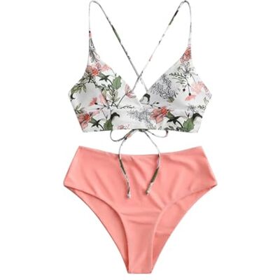CHENWEIHAI Maillot de bain pour femme Ensemble de bikini triangle bretelles réglables Maillot de bain pour femme Taille haute (L/rose) CHENWEIHAI Maillot de bain pour femme Ensemble de bikini triangle bretelles réglables Maillot de bain pour femme Taille haute (L/rose)