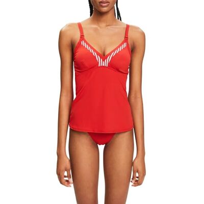 ESPRIT Débardeur à rayures, rouge foncé, 46 ESPRIT Débardeur à rayures, rouge foncé, 46