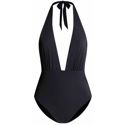 Pepe Jeans RBR Halter Maillot de Bain, Noir (Black), XS Femme Pepe Jeans RBR Halter Maillot de Bain, Noir (Black), XS Femme