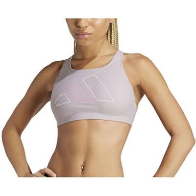 adidas Femme Big Bars Bikini Top, Preloved Fig, XS adidas Femme Big Bars Bikini Top, Preloved Fig, XS