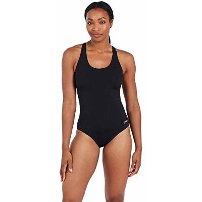 Zoggs Cottesloe Flyback Maillot de Bain Femme, Noir, 38 Zoggs Cottesloe Flyback Maillot de Bain Femme, Noir, 38
