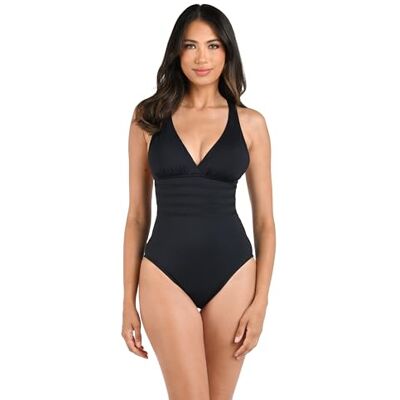 La Blanca Maillot de bain une pièce pour femme Island Goddess avec bretelles croisées et dos croisé, Noir, 38 La Blanca Maillot de bain une pièce pour femme Island Goddess avec bretelles croisées et dos croisé, Noir, 38