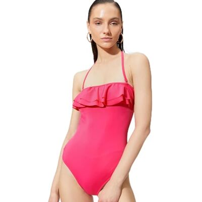 Koton Maillot de bain basique à bretelles amovibles pour femme, Rose (op1), 38 Koton Maillot de bain basique à bretelles amovibles pour femme, Rose (op1), 38