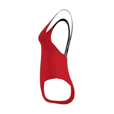 Calvin Maillot de bain dos nu pour femme, Rouge (Cajun Red), M Calvin Maillot de bain dos nu pour femme, Rouge (Cajun Red), M