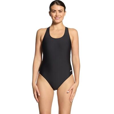Zoggs Cottesloe Flyback Maillot de Bain Femme, Noir, 40 Zoggs Cottesloe Flyback Maillot de Bain Femme, Noir, 40