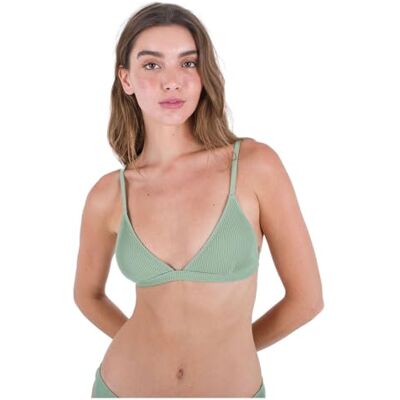 Hurley Haut de bikini côtelé pour femme Hurley Haut de bikini côtelé pour femme