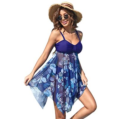 APGLSXY Maillot de bain 2 pièces amincissant Tankini pour femmes filles adolescentes imprimé floral APGLSXY Maillot de bain 2 pièces amincissant Tankini pour femmes filles adolescentes imprimé floral