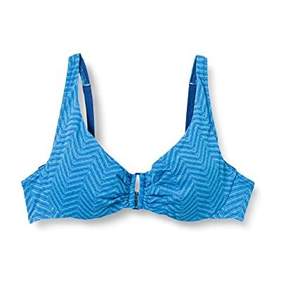 Lovable Zig Zag Jacquard Bikini Soutien-Gorge avec Armature et Bonnet à Voile, Multirayures, Bleu Clair, 90E Femme Lovable Zig Zag Jacquard Bikini Soutien-Gorge avec Armature et Bonnet à Voile, Multirayures, Bleu Clair, 90E Femme