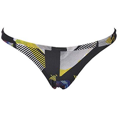 arena Maillot de bain Rulebreaker Free Bikini Bottom pour femme, Multicolore géométrique, L arena Maillot de bain Rulebreaker Free Bikini Bottom pour femme, Multicolore géométrique, L