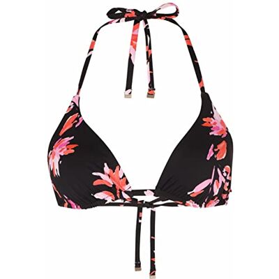 Tamaris Haut de bikini triangle Ardon AOP pour femme, Pink Flower Aop, 42 Tamaris Haut de bikini triangle Ardon AOP pour femme, Pink Flower Aop, 42