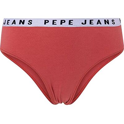 Pepe Jeans Solid Brazilian sous-vêtement de Style Bikini, Rouge (Red), M Femme Pepe Jeans Solid Brazilian sous-vêtement de Style Bikini, Rouge (Red), M Femme