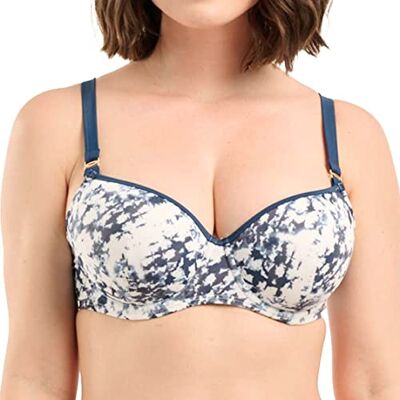SANS COMPLEXE Bain, Haut de maillot de bain coques armatures, All In The Details, IRQ Tie & Dye Bleu, 75C SANS COMPLEXE Bain, Haut de maillot de bain coques armatures, All In The Details, IRQ Tie & Dye Bleu, 75C