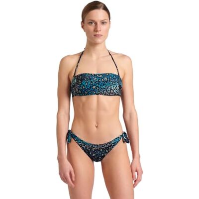 arena Bikini bandeau imprimé à l'eau pour femme (1 pièce) arena Bikini bandeau imprimé à l'eau pour femme (1 pièce)