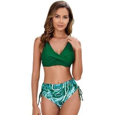 Uqezagpa Maillot de bain push-up deux pièces maillots de bain fendus maillot de bain dos nu maillot de bain maillot de bain imprimé fleurs maillots de bain push-up femme imprimé fleur Uqezagpa Maillot de bain push-up deux pièces maillots de bain fendus maillot de bain dos nu maillot de bain maillot de bain imprimé fleurs maillots de bain push-up femme imprimé fleur
