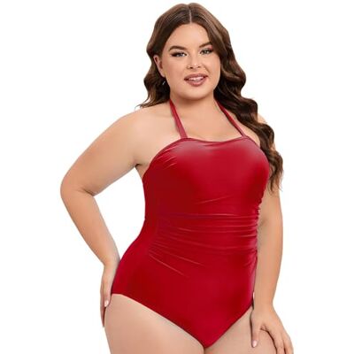 Uqezagpa Maillot de bain dos nu pour femme Couleur 1 pièce Pushes Up Pour la plage Uqezagpa Maillot de bain dos nu pour femme Couleur 1 pièce Pushes Up Pour la plage