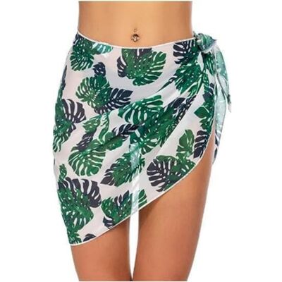 Lxing Paréo de Plage Noir, Jupe Sarong Courte Transparente, Couvre-Maillot Noué, 140x50 cm Lxing Paréo de Plage Noir, Jupe Sarong Courte Transparente, Couvre-Maillot Noué, 140x50 cm