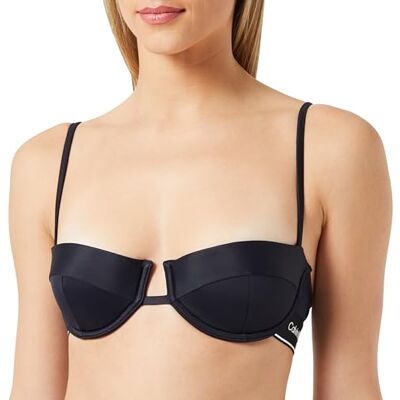 Calvin Haut de bikini pour femme avec armatures, Noir (Pvh Black), 32D Calvin Haut de bikini pour femme avec armatures, Noir (Pvh Black), 32D