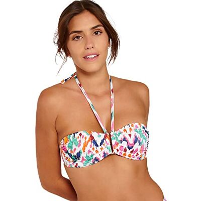 Livia Fedya D Makassa Haut de Bikini Femme, Ecru, S Livia Fedya D Makassa Haut de Bikini Femme, Ecru, S