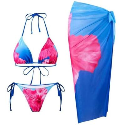 APGLSXY Tankini tendance à motif floral 3 pièces pour femme, doux et confortable, maillot de bain respirant, vêtement de saison APGLSXY Tankini tendance à motif floral 3 pièces pour femme, doux et confortable, maillot de bain respirant, vêtement de saison