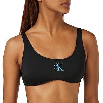 Calvin Top Bikini Bralette Rembourré Femme, Pvh Black, L Calvin Top Bikini Bralette Rembourré Femme, Pvh Black, L