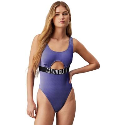Calvin Maillot de Bain avec découpe Femme, Bleu (Sapphire Blue), XS Calvin Maillot de Bain avec découpe Femme, Bleu (Sapphire Blue), XS