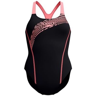 Speedo Medley Maillot de bain une pièce avec logo pour femme Classics Maillot de bain style médaillé (lot de 1) Speedo Medley Maillot de bain une pièce avec logo pour femme Classics Maillot de bain style médaillé (lot de 1)