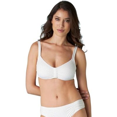 Lovable Soutien-gorge Soft Jacquard Bikini Femme, Blanc et or., 36 / B Lovable Soutien-gorge Soft Jacquard Bikini Femme, Blanc et or., 36 / B