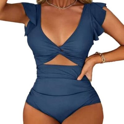 APGLSXY Maillot de bain confortable à couverture complète en tissu à séchage rapide Tankini creux sur le devant dos nu pour piscine APGLSXY Maillot de bain confortable à couverture complète en tissu à séchage rapide Tankini creux sur le devant dos nu pour piscine