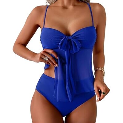 APGLSXY Maillot de bain deux pièces tankini transparent taille haute avec nœud transparent réglable pour la natation, le volley-ball de plage, maillot de bain deux pièces pour femme APGLSXY Maillot de bain deux pièces tankini transparent taille haute avec nœud transparent réglable pour la natation, le volley-ball de plage, maillot de bain deux pièces pour femme